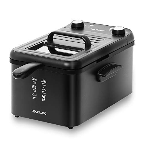 Cecotec Freidora eléctrica CleanFry Infinity 3000 Black. 3 L Aceite, Filtro OilCleaner, 2400 W, Temporizador 30 min, Lacada en Negro, Cubeta, cestillo freír y Filtro OilCleaner Aptos lavavajillas. Cecotec Freidora eléctrica CleanFry Infinity 3000 Black. 3 L Aceite, Filtro OilCleaner, 2400 W, Temporizador 30 min, Lacada en Negro, Cubeta, cestillo freír y Filtro OilCleaner Aptos lavavajillas.