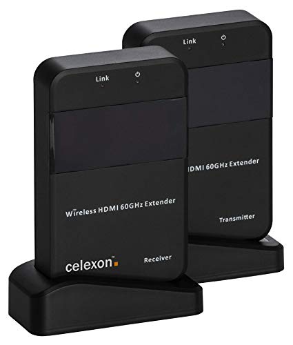 celexon Expert HDMI Radio Set WHD30M transmisión inalámbrica de Medios de comunicación hasta 30m - 4K de resolución UHD - 3D, WiHD 1.1, Dolby True HD, DTS-HD, LPCM.
