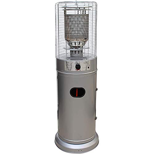 CHARON Estufa Exterior Gas, Estufa Gas 5-11kw De Plata Gris Acero Revestido De Polvo De La Carcasa - Jaula De Acero Inoxidable para El JardíN/Patios CHARON Estufa Exterior Gas, Estufa Gas 5-11kw De Plata Gris Acero Revestido De Polvo De La Carcasa - Jaula De Acero Inoxidable para El JardíN/Patios