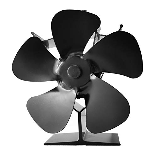 Chen0-super Ventilador de Estufa de 5 aspas accionado por Calor para leña/Chimenea, Ventilador de Chimenea ecológico Ultra silencioso, circula Aire Caliente para Estufas de leña/Gas/pellets Chen0-super Ventilador de Estufa de 5 aspas accionado por Calor para leña/Chimenea, Ventilador de Chimenea ecológico Ultra silencioso, circula Aire Caliente para Estufas de leña/Gas/pellets