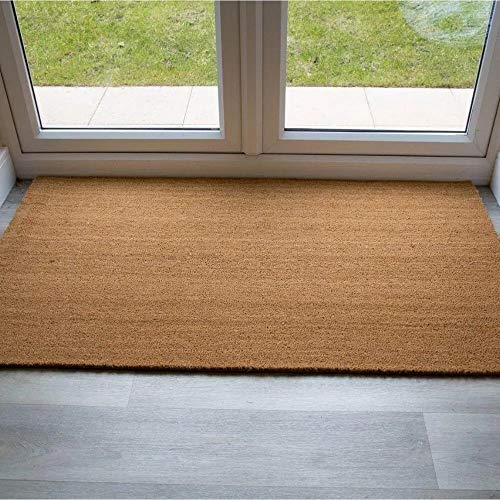 Comercial Candela Felpudo para Puerta de Casa de Fibra de Coco Liso de 17 mm Antideslizante (50_x_90 CM)