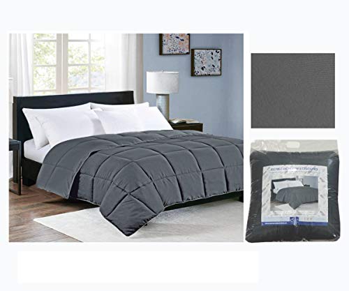COMERCIAL CANDELA FELPUDOS Y ALFOMBRAS Edredón Nórdico Reversible Colores 350gr Relleno de Fibra Hueca Color (Gris, Cama 135) COMERCIAL CANDELA FELPUDOS Y ALFOMBRAS Edredón Nórdico Reversible Colores 350gr Relleno de Fibra Hueca Color (Gris, Cama 135)
