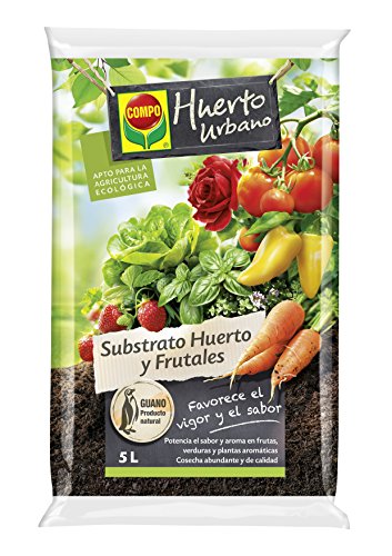 Compo universal para frutas, verduras, plantas aromáticas y de interior, Apto para agricultura ecológica, Substrato de cultivo, 5 L, 2468804011