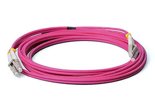 CONBIC® Cable de fibra óptica LWL – 0,5 m OM4 LC a LC macho – Cable Patch Duplex 50/125 – Cable de fibra óptica 0,5 m