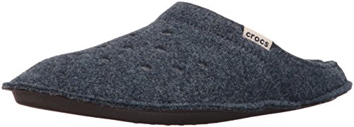Crocs Classic Slipper, Zapatillas de Estar por casa Unisex Adulto, Azul (Nautical Navy/Oatmeal), 43/44 EU