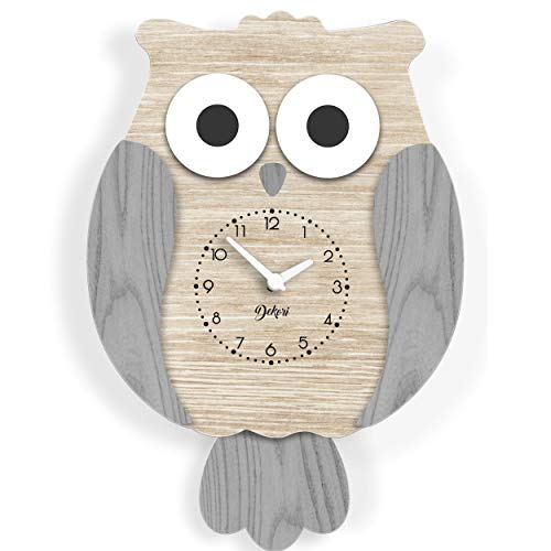 DEKORI - Reloj de Pared de Madera Moderno con diseño único. Preciso y silencioso, Apto para Todas Las estancias de la casa: Cocina salón Comedor. Producto Original Dekori, Fabricado en Italia. (Gris) DEKORI - Reloj de Pared de Madera Moderno con diseño único. Preciso y silencioso, Apto para Todas Las estancias de la casa: Cocina salón Comedor. Producto Original Dekori, Fabricado en Italia. (Gris)