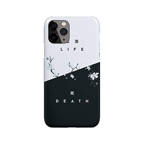 Desconocido iPhone 12 Pro Case, Life and Death DP0105 Case For iPhone 12 Pro Protective Phone Cover, Abstract Funny Gorgeous [Double-Layer, Hard PC + Silicone, Drop Tested]