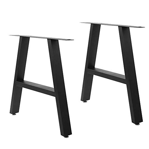 Dioche 2 patas de mesa en forma de A, de metal, acabado completamente soldado, muebles de bricolaje, mueble de TV en diseño industrial