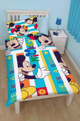 Disney Mickey Mouse Boo – Juego de edredón y Funda de Almohada Set