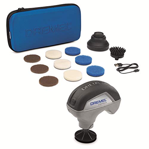 Dremel Versa Limpiador de Alta Velocidad - Kit de Limpieza con 9 Almohadillas Multifunción, 1 Cepillo de Cerdas y 1 Protector Antisalpicaduras para Limpieza y Fregado más Rápidos y Fáciles Dremel Versa Limpiador de Alta Velocidad - Kit de Limpieza con 9 Almohadillas Multifunción, 1 Cepillo de Cerdas y 1 Protector Antisalpicaduras para Limpieza y Fregado más Rápidos y Fáciles