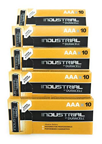 Duracell Dur ind AAA-b50- Pila alcalina industrial, 50 X AAA, naranja