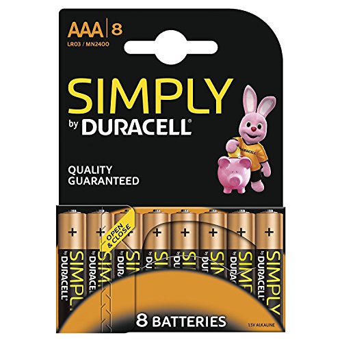 Duracell - Pila Alcalina - AAAx8 Simply