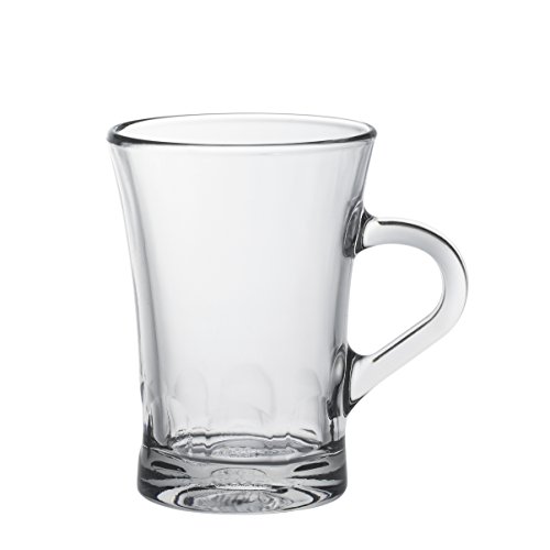 Duralex Amalfi 4001AR06A111 - Juego de 6 tazas de café (170 ml, cristal), transparente