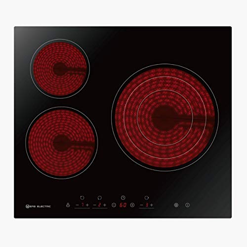 EAS ELECTRIC SMART TECHNOLOGY - Vitrocerámica 60 cm 3 zonas de cocinado - EMCH295-3F