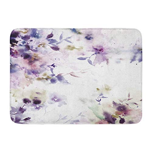 ECNM56B Doormats Bath Rugs Door Mat Flower Floral Watercolor Bouquet Birthday Pattern Lilac Spring Wedding 15.8"x23.6" ECNM56B Doormats Bath Rugs Door Mat Flower Floral Watercolor Bouquet Birthday Pattern Lilac Spring Wedding 15.8"x23.6"
