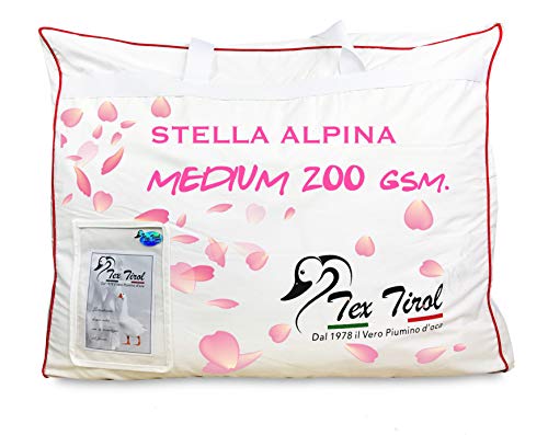 Edredón Tex Tirol © Stella Alpina Medium 200 gsm. 100% plumón de ganso ligero para primavera y verano.