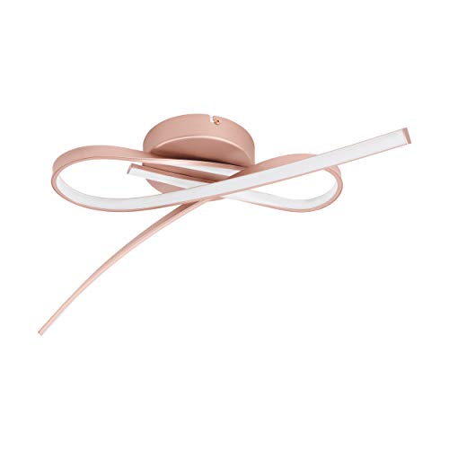 EGLO Palozza - Lámpara de techo LED, 2 focos, para salón, cocina, aluminio y plástico, color oro rosa, blanco EGLO Palozza - Lámpara de techo LED, 2 focos, para salón, cocina, aluminio y plástico, color oro rosa, blanco