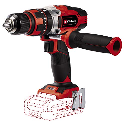 Einhell 4513926 Taladro percutor con batería, Rojo, Negro