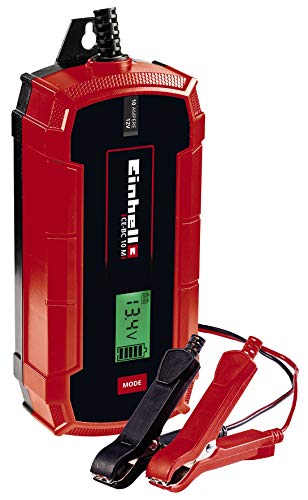 Einhell CE-BC 10 M, Cargador de baterías (con control por microprocesador para los más distintos tipos de baterías, entre otros automóviles/motos, máx. 10 amperio) Einhell CE-BC 10 M, Cargador de baterías (con control por microprocesador para los más distintos tipos de baterías, entre otros automóviles/motos, máx. 10 amperio)