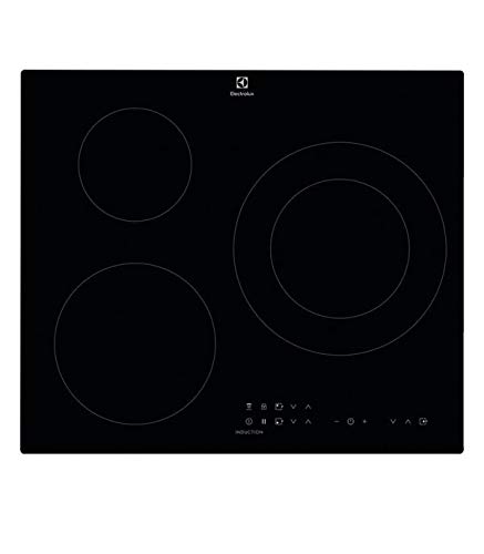 Electrolux EIT60336CK hobs Negro Integrado Con - Placa (Negro, Integrado, Con placa de inducción, 1400 W, 14,5 cm, 2300 W)