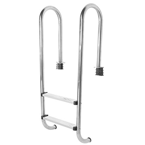 Escalera de Piscina de Dos Pasos, Escalera de Piscina de Acero Inoxidable Antideslizante anticorrosión Escalera de Piscina con Pedal de Dos Pasos Escalera de Piscina de Dos Pasos, Escalera de Piscina de Acero Inoxidable Antideslizante anticorrosión Escalera de Piscina con Pedal de Dos Pasos