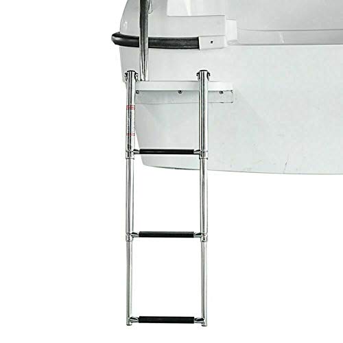 Escaleras para Barco 3 Pasos Acero Inoxidable Botes de Caída Piscinas, Telescópicas por Yates Marinos Pontones Muelles con Correa de Retención (Size : 3 Steps) Escaleras para Barco 3 Pasos Acero Inoxidable Botes de Caída Piscinas, Telescópicas por Yates Marinos Pontones Muelles con Correa de Retención (Size : 3 Steps)