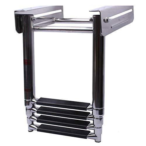 Escaleras para Barco 4 Pasos Barco Telescópicas para Piscinas, Embarque para Baño Debajo de La Plataforma, Pontón Muelle, Acero Inoxidable (Size : 4 Steps) Escaleras para Barco 4 Pasos Barco Telescópicas para Piscinas, Embarque para Baño Debajo de La Plataforma, Pontón Muelle, Acero Inoxidable (Size : 4 Steps)