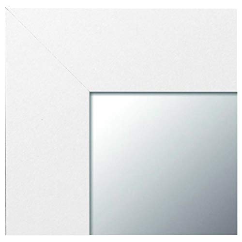 Espejo de Pared Fabricado en España- Varios Tamaños y Colores - Espejo Vestidor, Salón, Baño, Entraditas- Modelo MDF8 (Blanco, 65x85 cm)