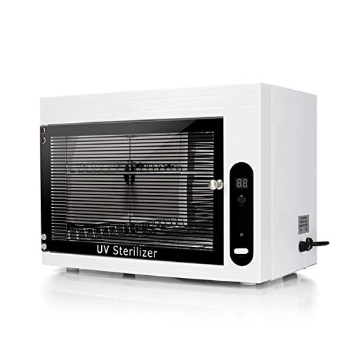 Esterilizador UV profesional UV y ozono, lámpara UV-C + O3, dos estantes, gran capacidad (9 litros), certificado CE Esterilizador UV profesional UV y ozono, lámpara UV-C + O3, dos estantes, gran capacidad (9 litros), certificado CE
