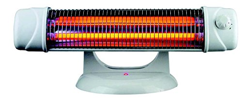 Estufa baño - Radiador electrico 1200w – radiadores infrarrojos con pie, de pared y suelo, color blanco