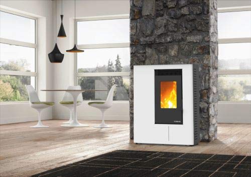 ESTUFA PELLET 10KW WELS PASILLO BLANCO