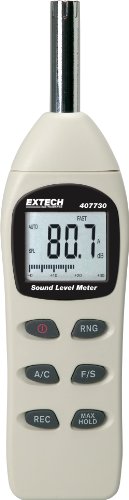 Extech 407730 Medidor digital del nivel de sonido, de 40 a 130 decibeles