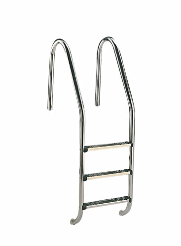 Fluidra Escalera para Piscina de Acero Inoxidable Escalera, Plata, 3 Niveles, 158 x 65 x 5 cm, m00154 Fluidra Escalera para Piscina de Acero Inoxidable Escalera, Plata, 3 Niveles, 158 x 65 x 5 cm, m00154