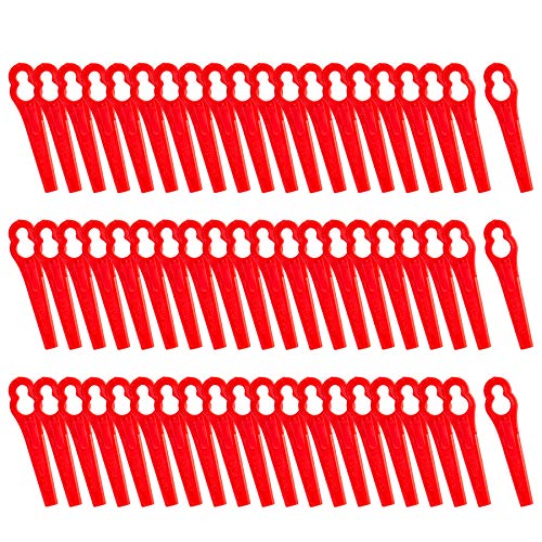FORMIZON 60 Pcs Cuchillas de Plástico, Cuchillas de Recambio para Cortacésped Bosch, Art 23-18Li, Art 26-18Li, 1083-B3-0009 (Rojo) FORMIZON 60 Pcs Cuchillas de Plástico, Cuchillas de Recambio para Cortacésped Bosch, Art 23-18Li, Art 26-18Li, 1083-B3-0009 (Rojo)