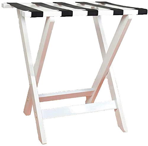 GDFEH Soportes para Maletas Soporte de Equipaje Tablas de Equipaje Plegables Maleta de Hotel de Dormitorio, Soporte de Madera Maciza de Madera Maciza Facil De Montar-para La Casa, Cama, Viajes