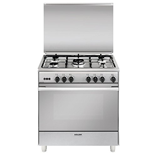 Glem U865VI Independiente Encimera de gas A Acero inoxidable - Cocina (Cocina independiente, Acero inoxidable, Giratorio, Frente, Encimera de gas, medio) Glem U865VI Independiente Encimera de gas A Acero inoxidable - Cocina (Cocina independiente, Acero inoxidable, Giratorio, Frente, Encimera de gas, medio)