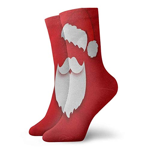 goodsale2019 Calcetines de regalo unisex de 30 cm de largo (tarjeta de felicitación de feliz Navidad con bigote de barba de Papá Noel Hipster de papel y) goodsale2019 Calcetines de regalo unisex de 30 cm de largo (tarjeta de felicitación de feliz Navidad con bigote de barba de Papá Noel Hipster de papel y)