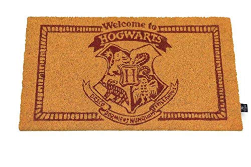 Harry Potter Felpudo Welcome To Hogwarts Doormat Official Merchandising Referencia DD Textiles del hogar Unisex Adulto, Multicolor (Multicolor), única