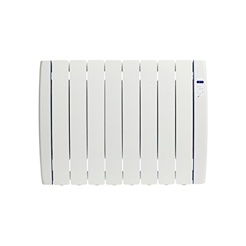 Haverland RC8TT | Emisor Térmico Fluido Programable | 1000 W | 8 Elementos | Tecnología Bajo Consumo | Indicador de Consumo Energético | Uso medio 1-6h/día | +/- 11-15 m² | Blanco