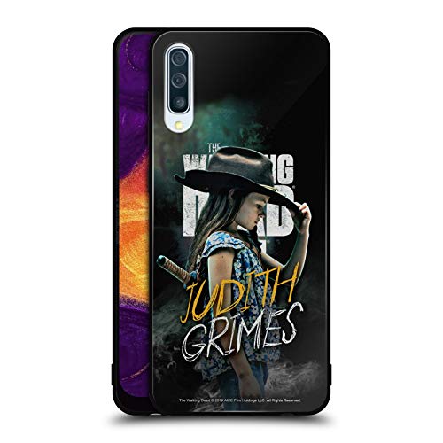 Head Case Designs Oficial AMC The Walking Dead Judith Grimes Temporada 9 Quotes Estuche de Cristal Híbrido Compatible con Samsung Galaxy A50/A30s (2019)
