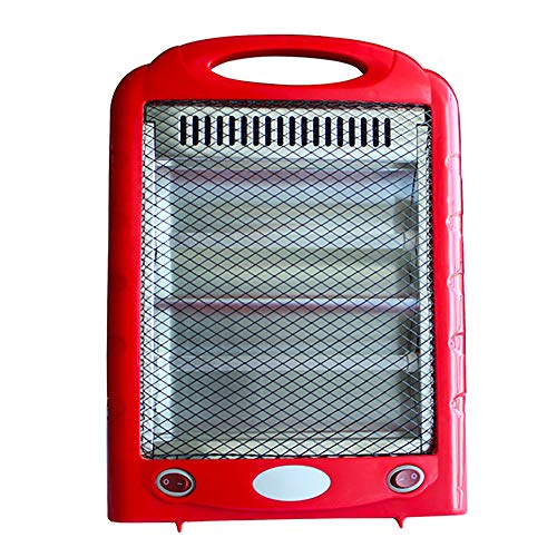 HGUIAZ Calentador Halógeno Ventilador Eléctrico Portátil Estufa Calentador Mano para Invierno Máquina para Dormitorio Oficina Radiador Calefacción Térmica Cuarzo Soplador Aire Caliente,Red