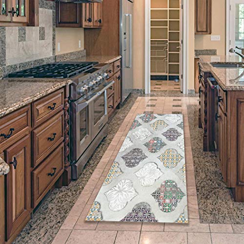 HLXX Alfombra de Puerta geométrica Antideslizante Alfombra de Cocina Alfombra de Piso a Cuadros Alfombra de Cocina para el hogar Pasillo Alfombra para Sala de Estar A4 50x160cm HLXX Alfombra de Puerta geométrica Antideslizante Alfombra de Cocina Alfombra de Piso a Cuadros Alfombra de Cocina para el hogar Pasillo Alfombra para Sala de Estar A4 50x160cm