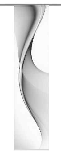 Home Fashion 86914-703 Bristol - Panel japonés con impresión digital, color gris y blanco