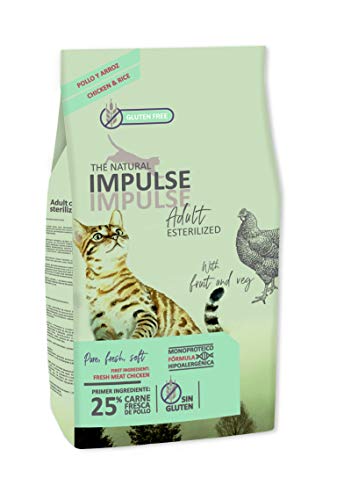 IMPULSE Pienso para Gatos Esterilizados Natural Cat Sterilized 8 Kg IMPULSE Pienso para Gatos Esterilizados Natural Cat Sterilized 8 Kg