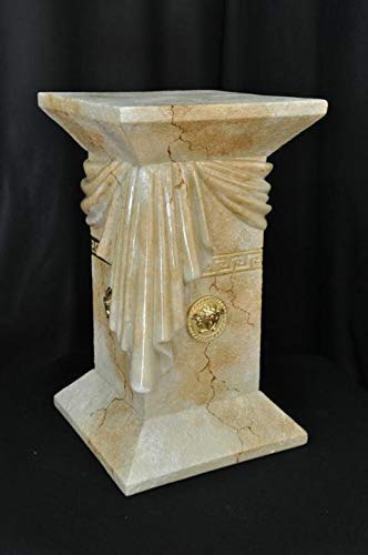 JV Moebel Medusa Columnas Romanas Columnas Mármol Escultura Figura Decoración Stand 1034