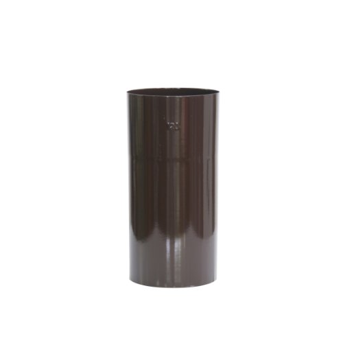 Kamino - Flam   – Tubo para chimenea (120 mm/longitud 250 mm), Tubo para estufa de leña, Conducto de humos – esmalte resistente a altas temperaturas – durable, estable – marrón