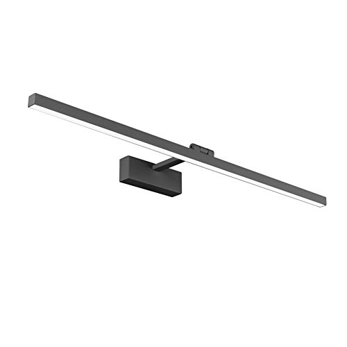 Klighten Lámpara LED de Espejo 18W 1170LM Lámpara de espejo Aplique Blanco Frio 5500K Luz natural para Espejo Muebles de Maquillaje Aparato Montado en la Pared, Negro, 80CM Klighten Lámpara LED de Espejo 18W 1170LM Lámpara de espejo Aplique Blanco Frio 5500K Luz natural para Espejo Muebles de Maquillaje Aparato Montado en la Pared, Negro, 80CM