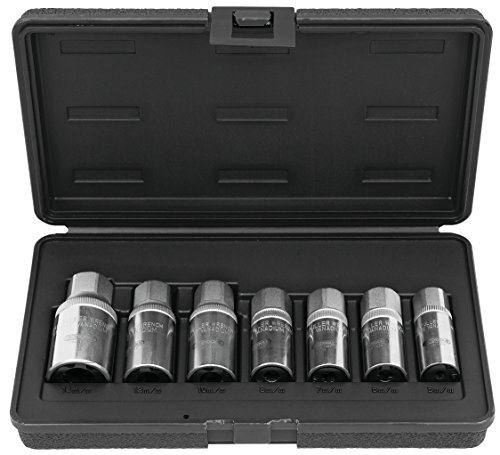 KS Tools 152.1101 Pack extractores de espárragos (tamaño, 1/2",m5-M14, Set de 7 Piezas