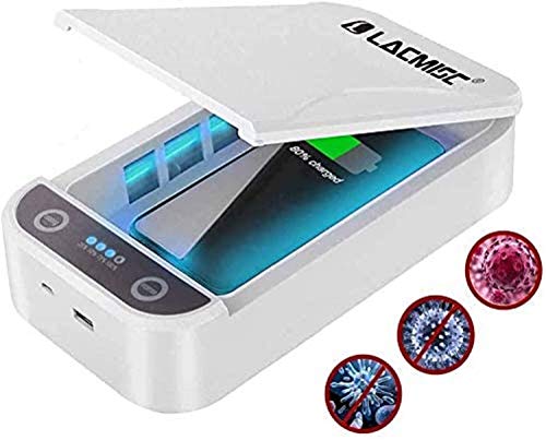 Lacmisc Esterilizador Ultravioleta, Esterilizador UV, función de carga inalámbrica, esterilizador del hogar, ultravioleta, aromaterapia, desinfectante funcional para relojes iPhone Android Lacmisc Esterilizador Ultravioleta, Esterilizador UV, función de carga inalámbrica, esterilizador del hogar, ultravioleta, aromaterapia, desinfectante funcional para relojes iPhone Android