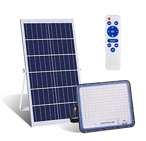 LAMP-XUE 150W 200W 300W 400W Inundación Solar Luces LED Luces remotas Luces solares anochecer hasta el Amanecer de Seguridad Luz Solar IP65 a Prueba de Agua al Aire Libre Luces solares,400w